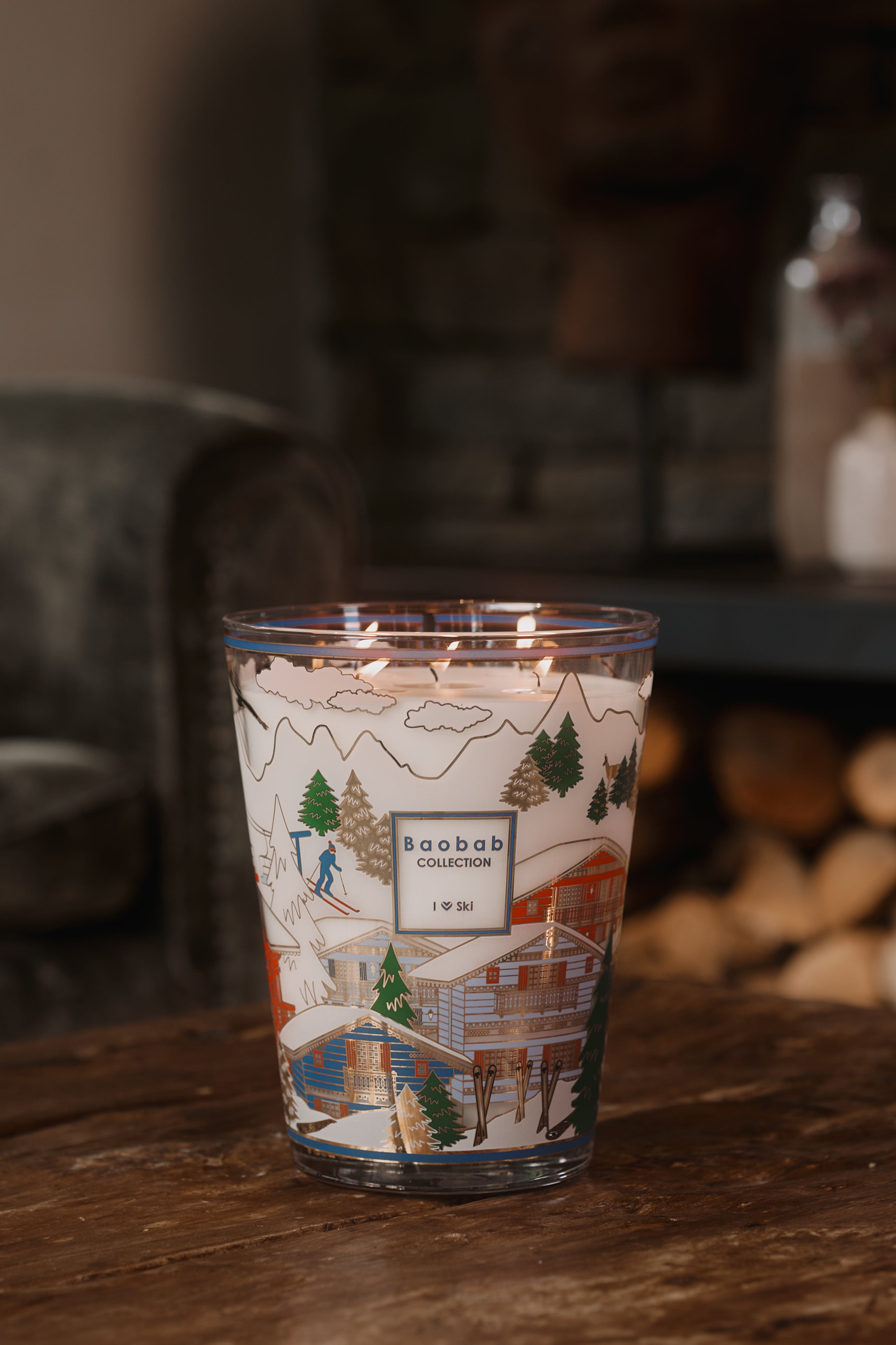 ★パキスタンスカルドゥ産 ウイスキートパーズ＆フローライト＆スモーキークォーツ SCENTED CANDLE I LOVE SKI - BAOBAB COLLECTION – Baobab Collection