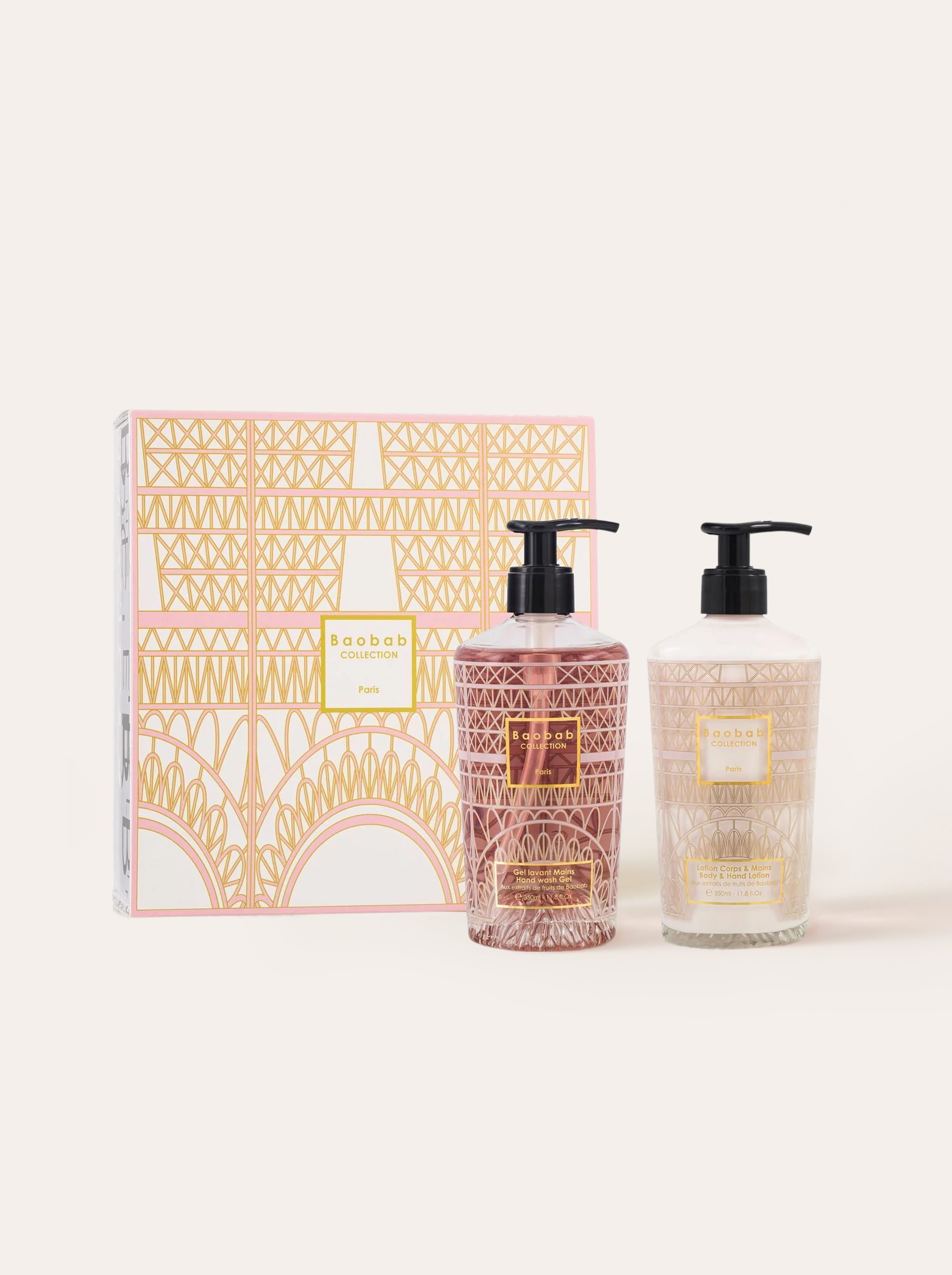 GIFT BOX PARIS BODY & HAND LOTION AND HAND WASH GEL - BAOAB