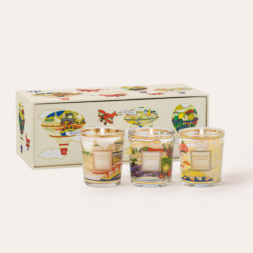 TRIO TRAVEL CANDLES PROVENCE-MONACO-COTE D'AZUR