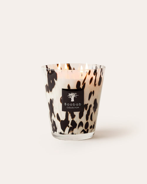 SCENTED CANDLE PEARLS BLACK