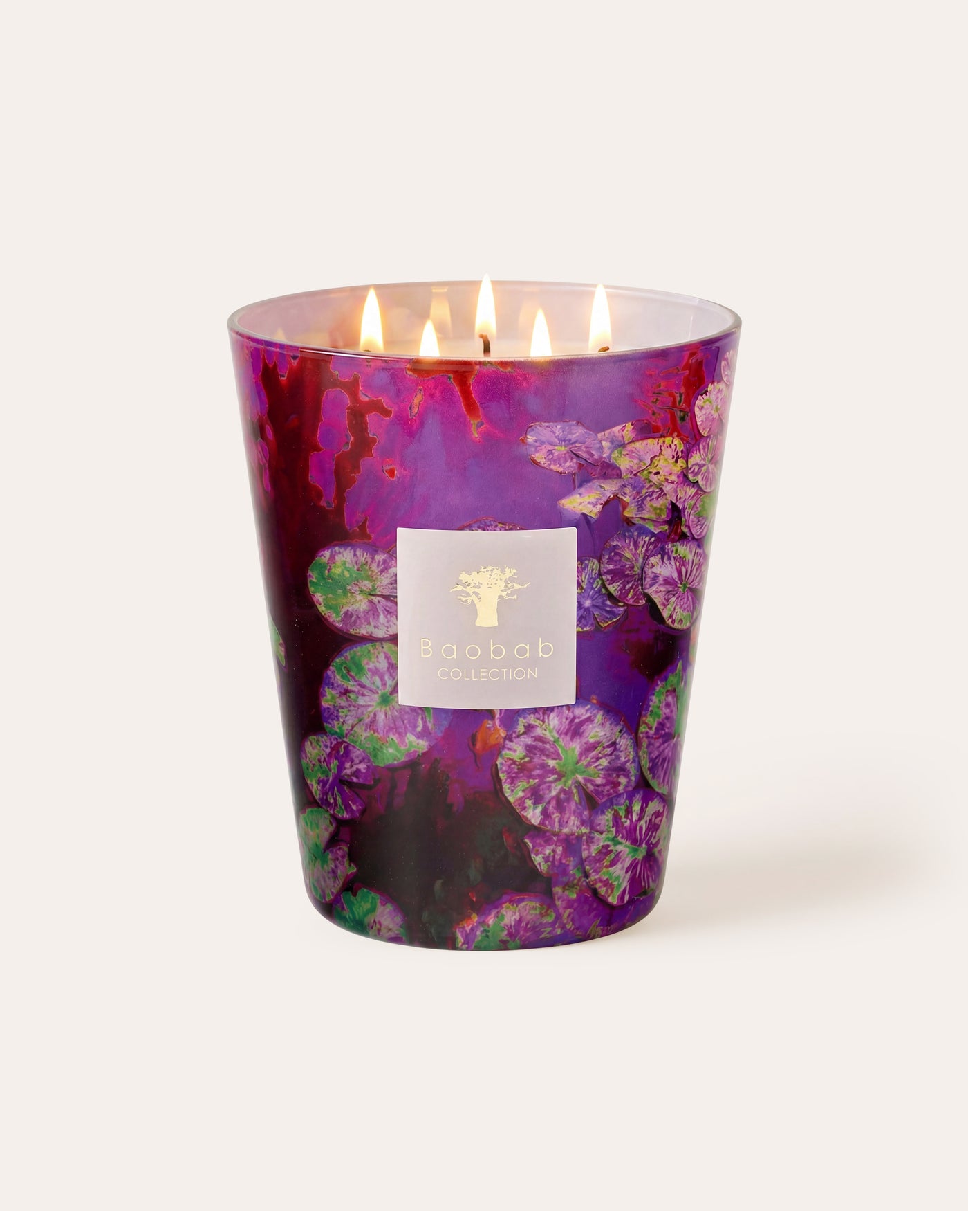 SCENTED CANDLE ARTY FLOWERS WATER LILY