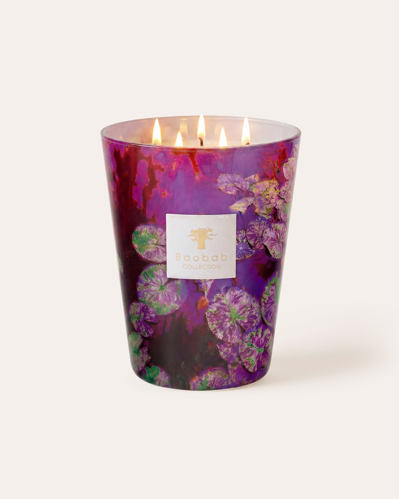 SCENTED CANDLE ARTY FLOWERS WATER LILY