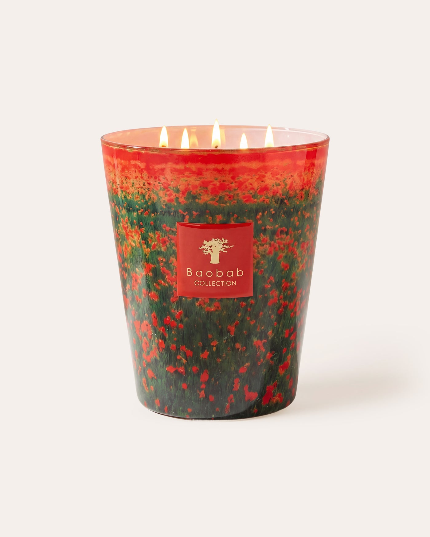 SCENTED CANDLE ARTY FLOWERS POPPIES