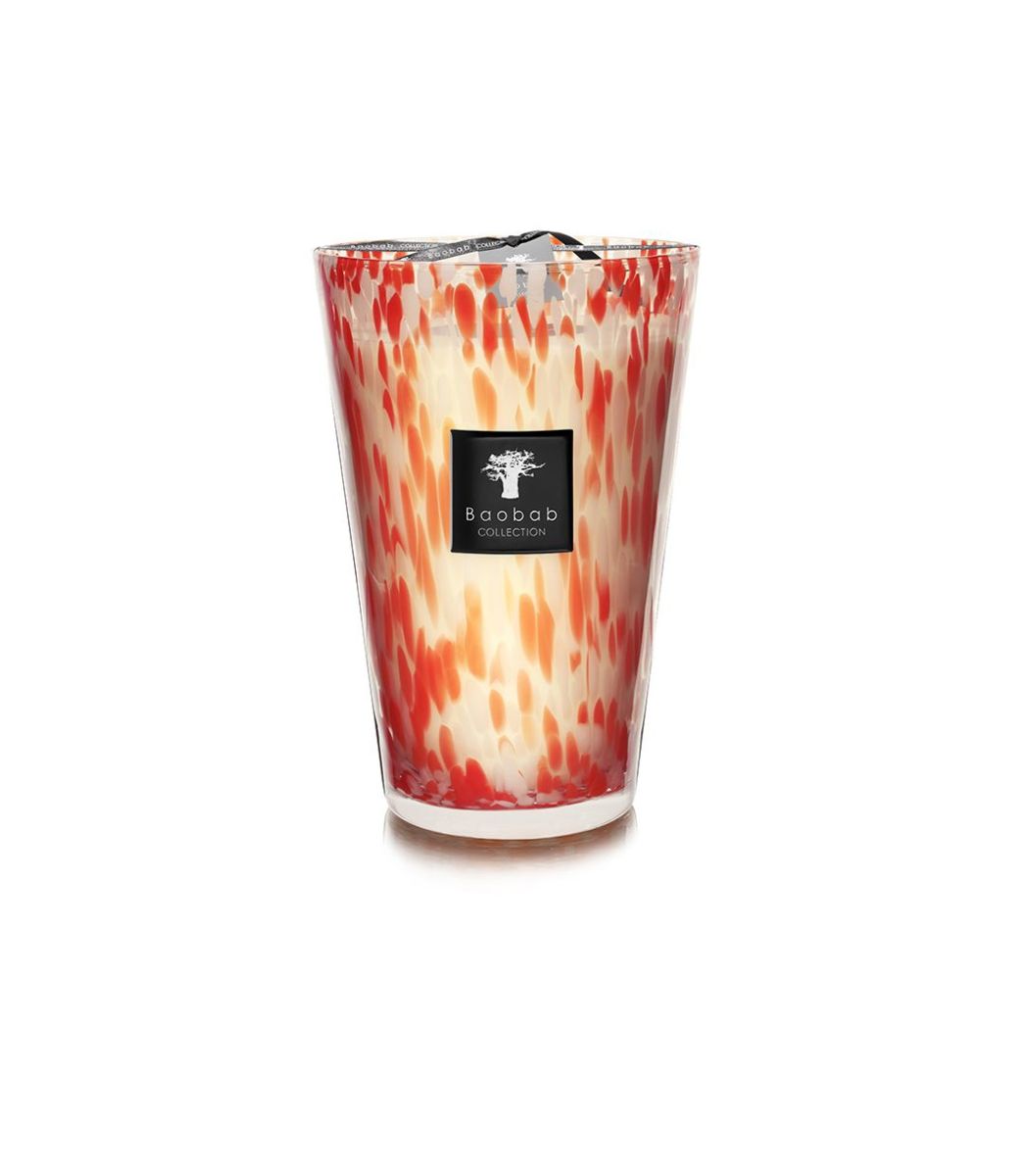 SCENTED CANDLE PEARLS CORAL