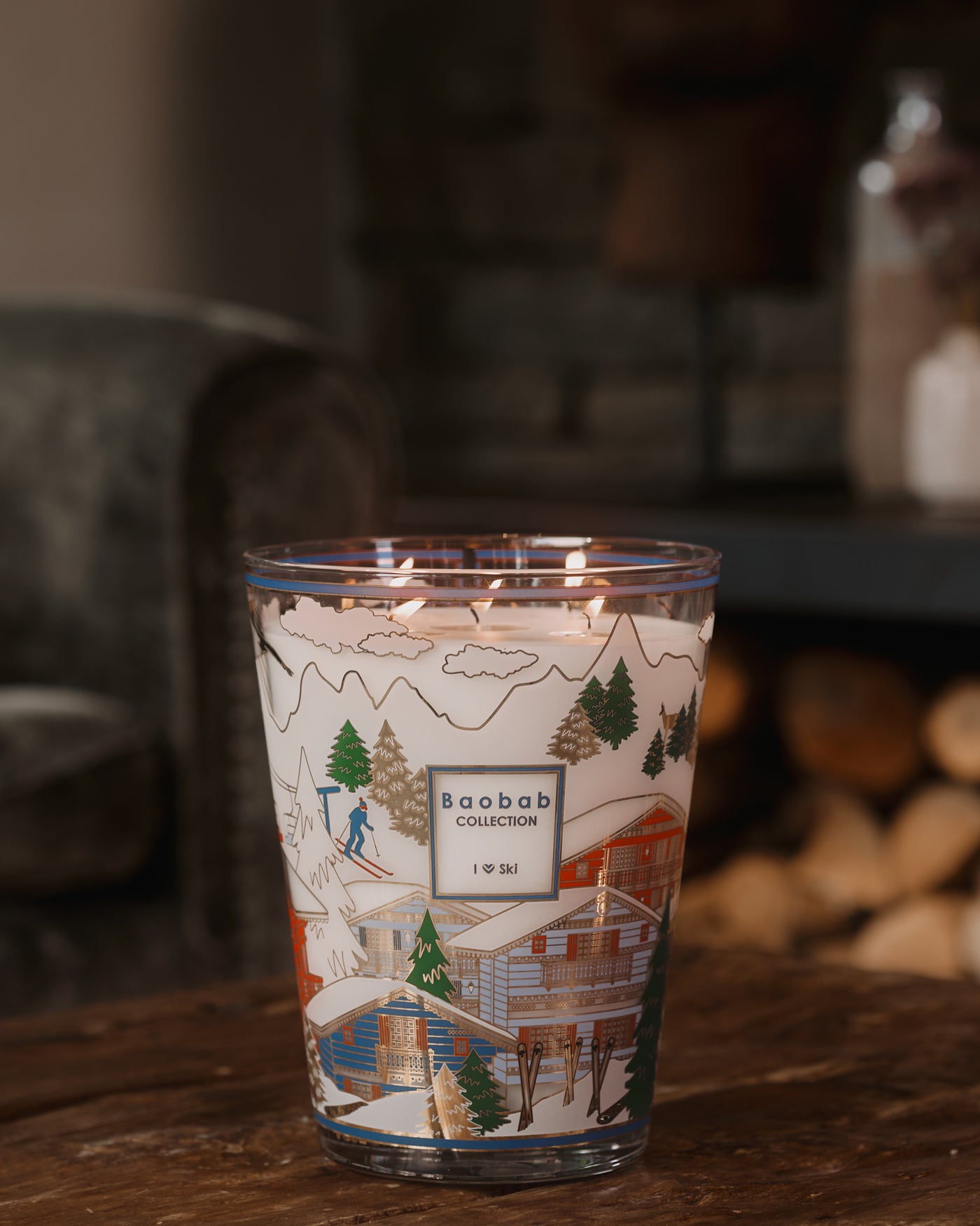 SCENTED CANDLE I LOVE SKI