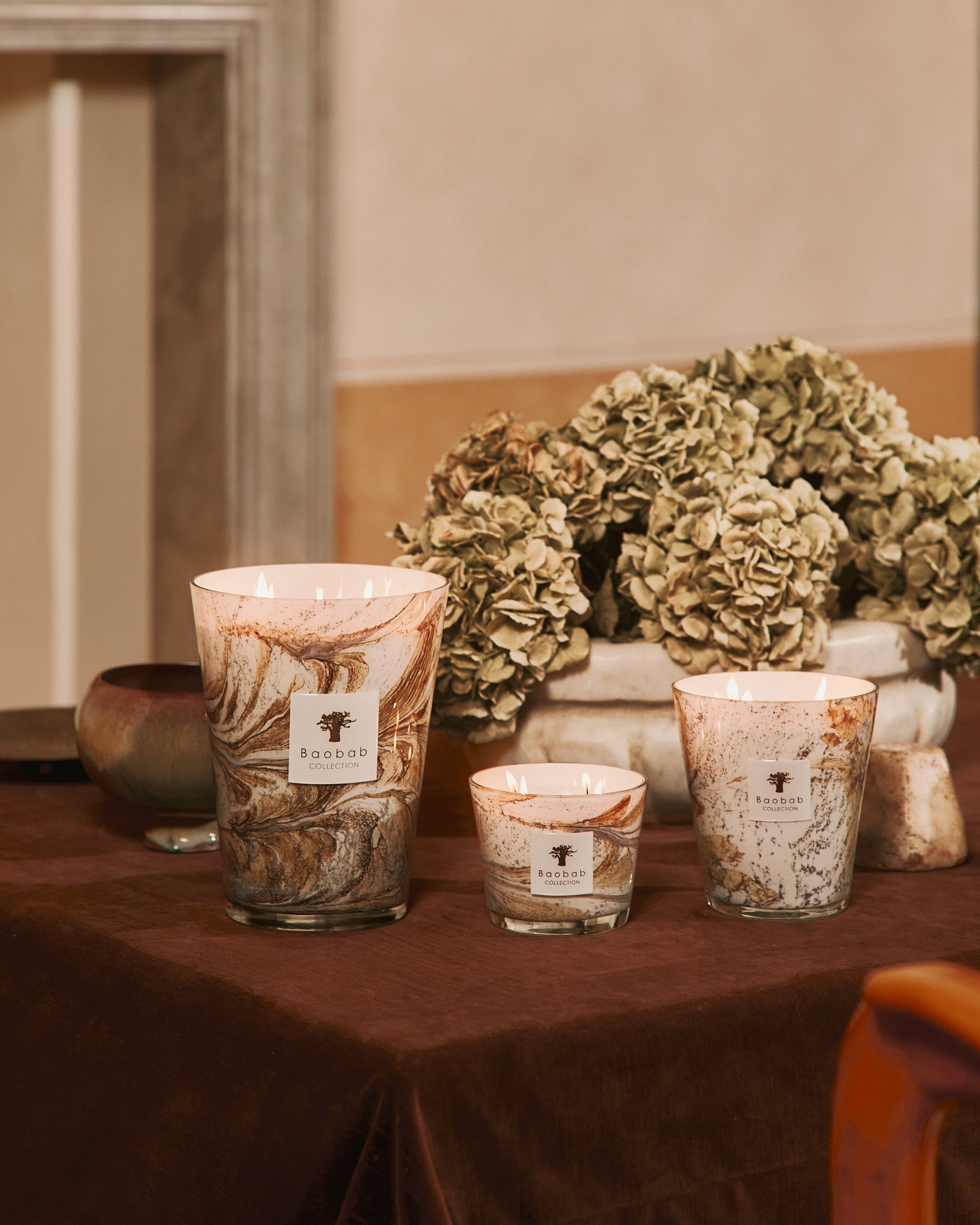 SCENTED CANDLE LEAVES NAÏS