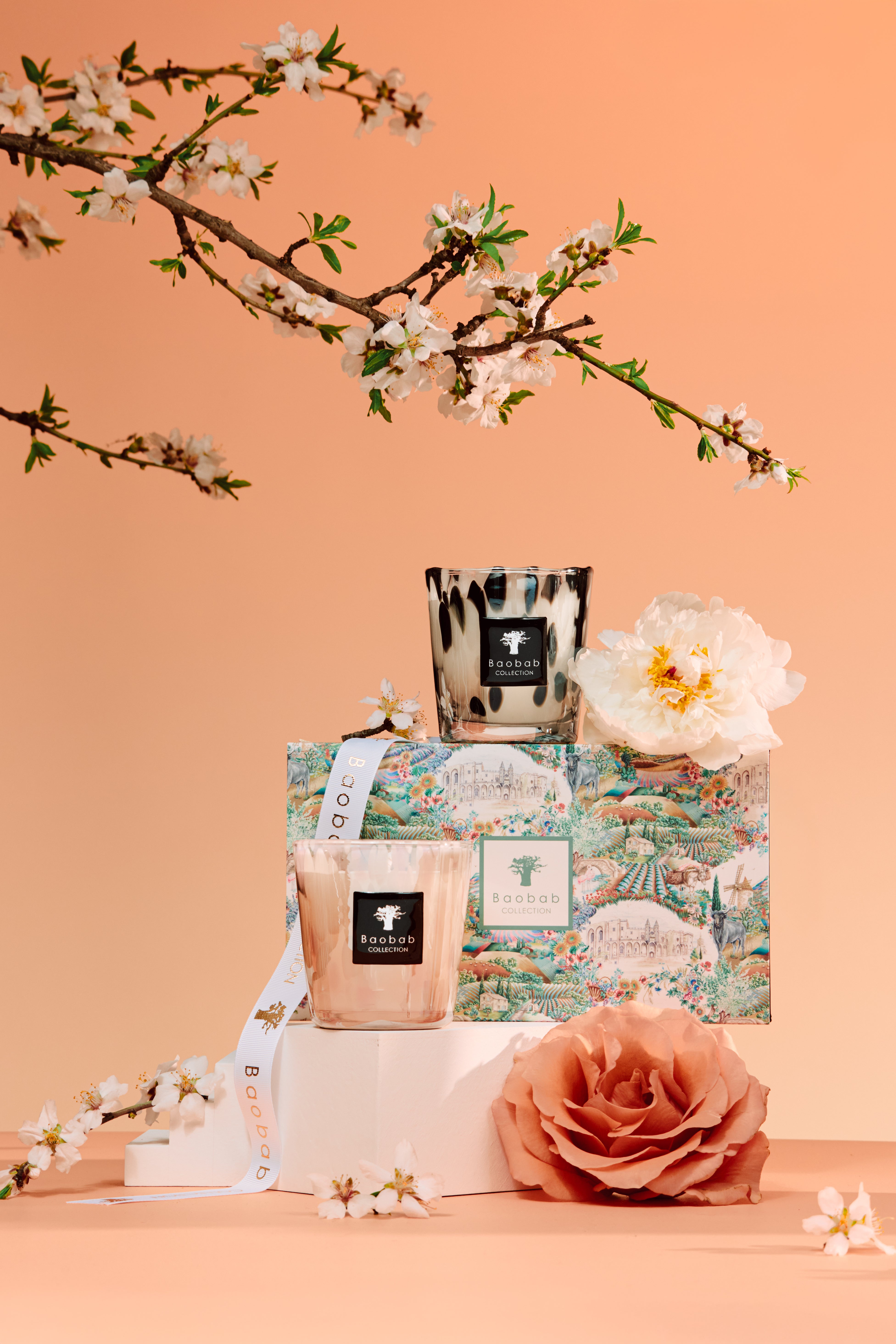 BLACK & WHITE PEARLS CANDLE DUO - BAOBAB COLLECTION • Baobab