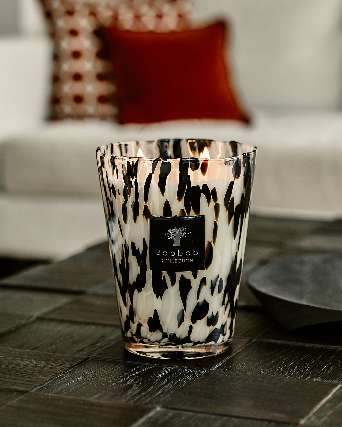 SCENTED CANDLE PEARLS BLACK - BAOBAB COLLECTION • Baobab