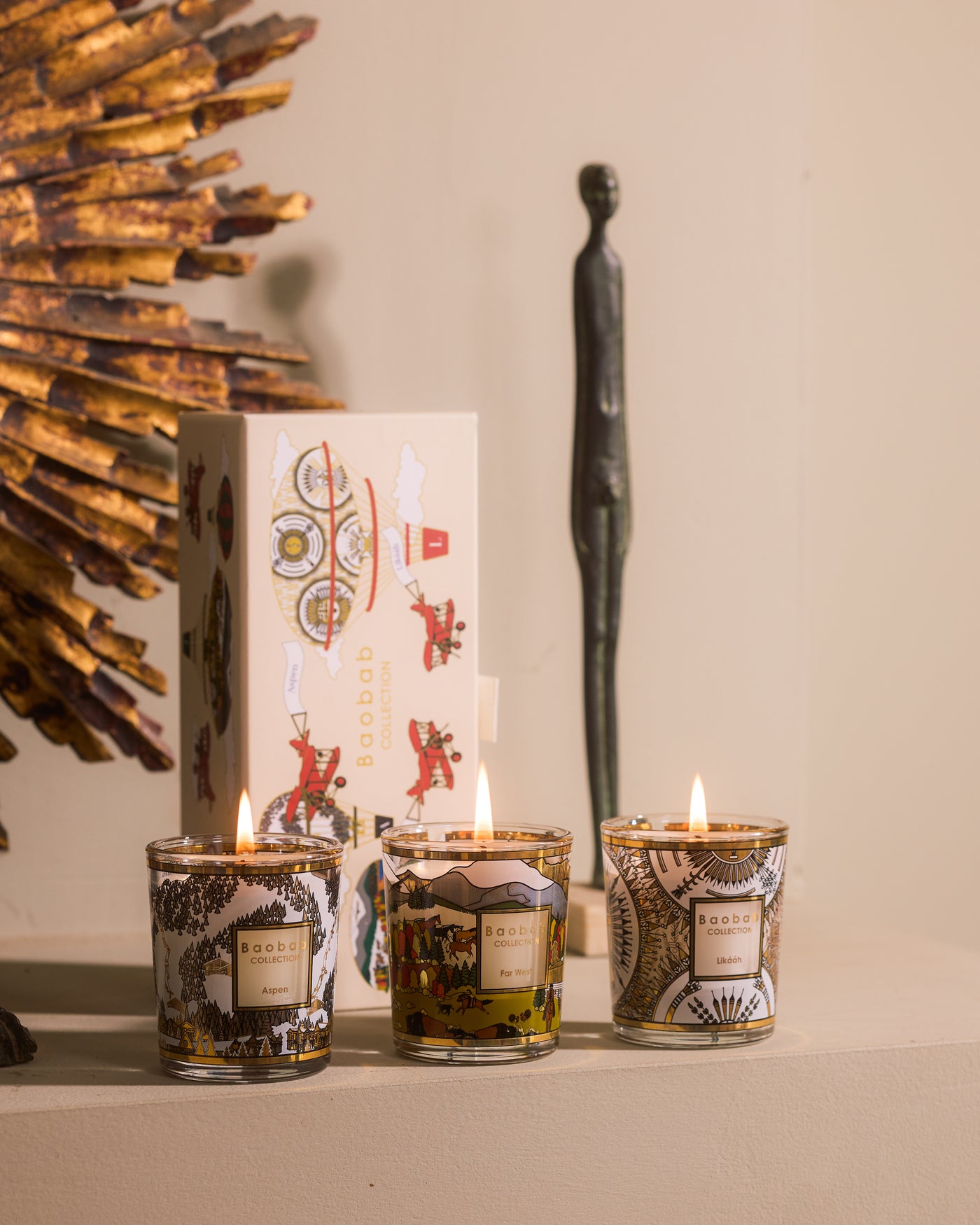 TRIO TRAVEL CANDLES ASPEN-LIKÁÁH-FAR WEST