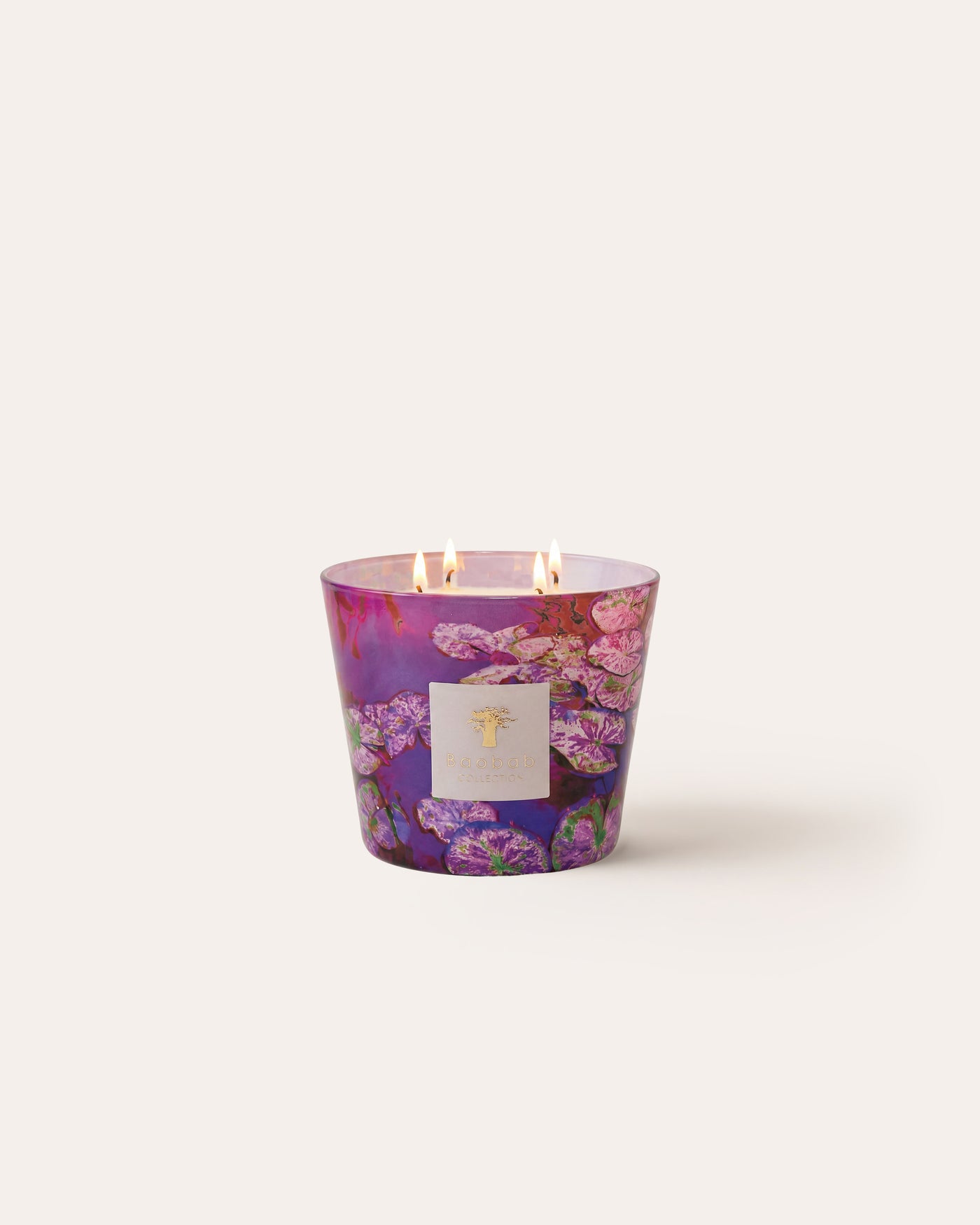 SCENTED CANDLE ARTY FLOWERS WATER LILY MAX 10