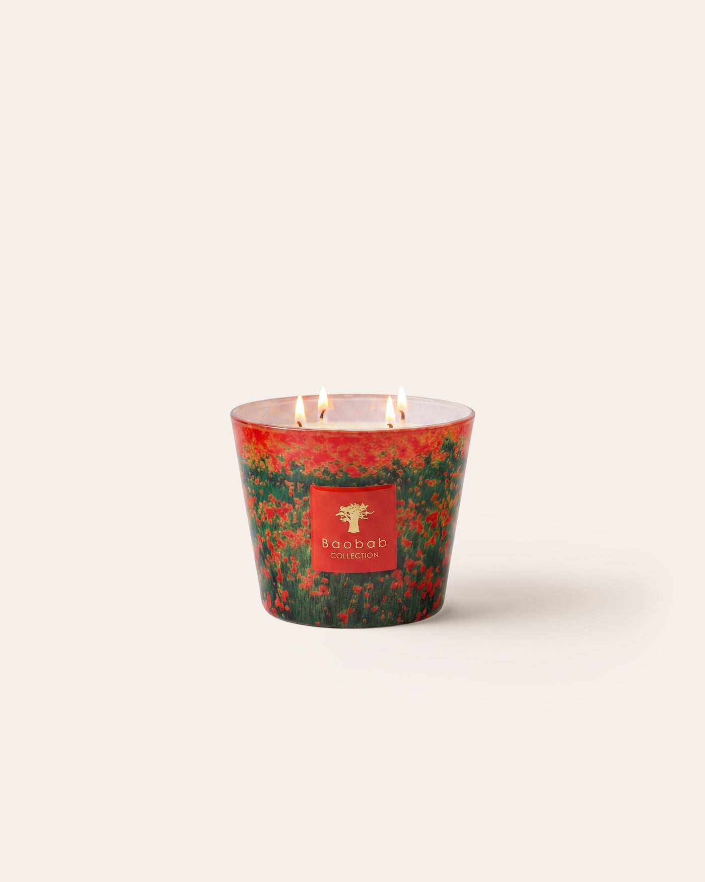 SCENTED CANDLE ARTY FLOWERS POPPIES