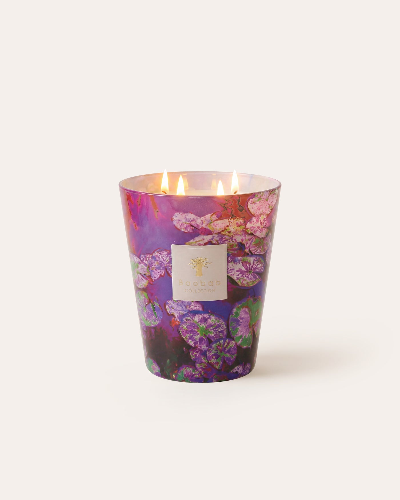SCENTED CANDLE ARTY FLOWERS WATER LILY