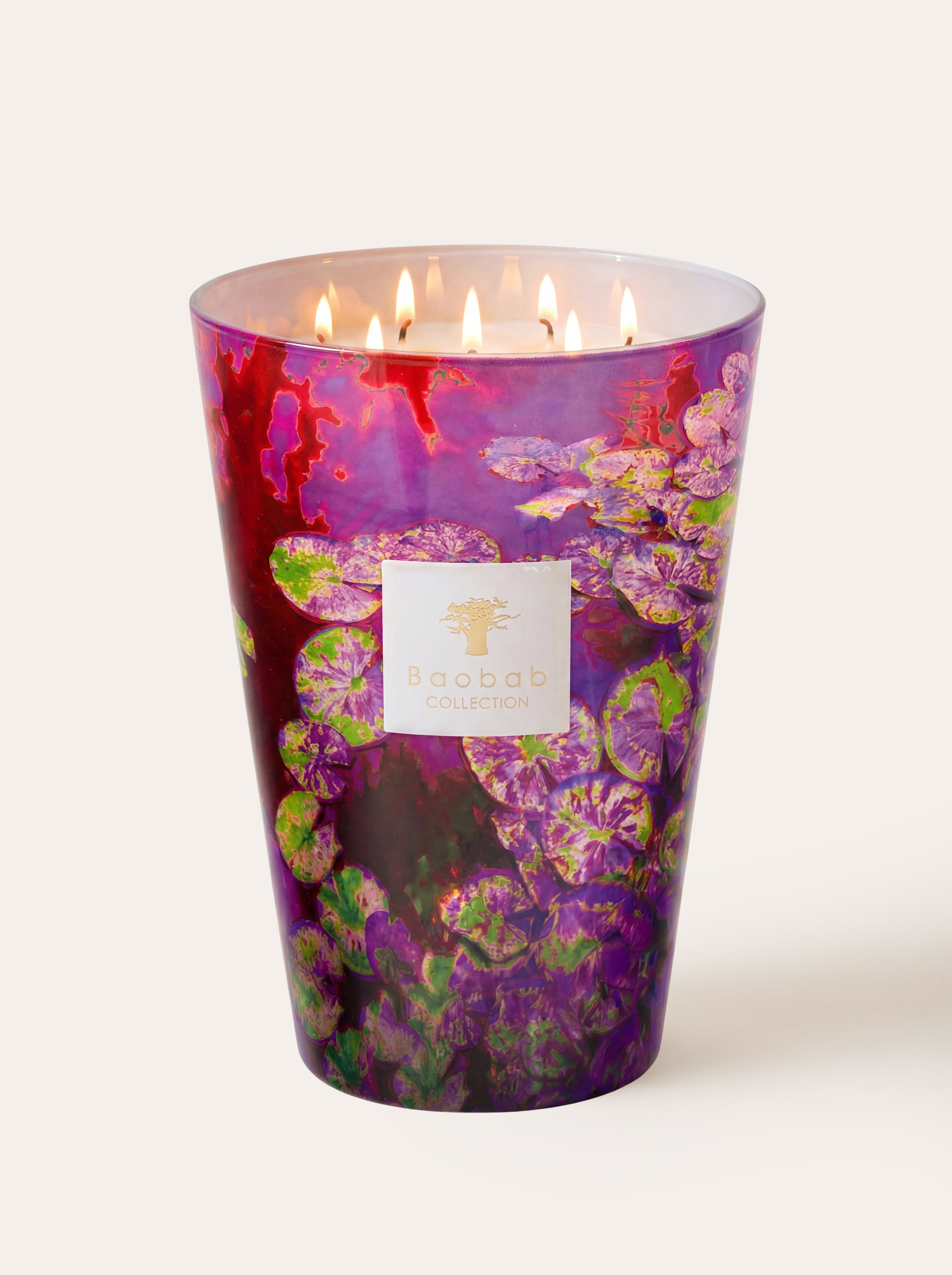 SCENTED CANDLE ARTY FLOWERS WATER LILY - BAOBAB COLLECTION