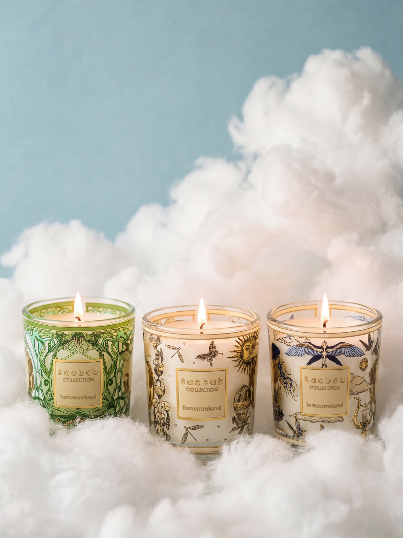 TRIO TRAVEL CANDLES TOMORROWLAND