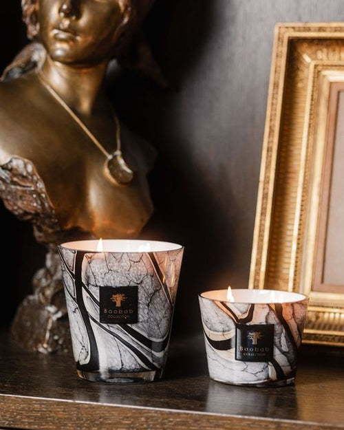 SCENTED CANDLE STONES MARBLE